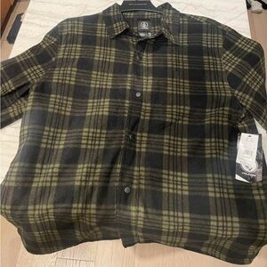NWT Volcom Men’s Wallace Fleece Flannel Jacket